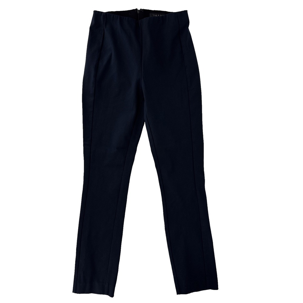 Rag & Bone Women Navy‎ Blue Dress Pants Skinny Designer Size 2 READ